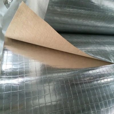2 Yollu FSK Alüminyum Bant Su Geçirmez Kauçuk Reçine Yapıştırıcı HVAC Takviyeli Folyo Bez Kraft Bant