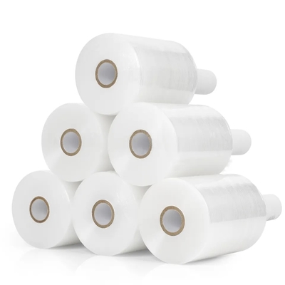 Genişletilmiş Kağıt Çekirdek Dağıtıcı ile Mini El LLDPE Streç Sarma Film rulosu