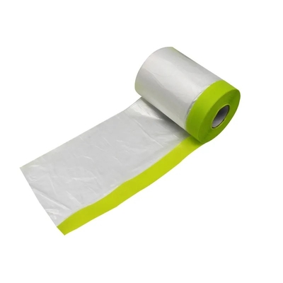HDPE Ön Bantlı Maskeleme Filmi İç Mekan Dış Mekan Koruyucu Plastik Film Boya Kullanımı