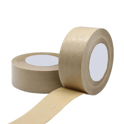 Kendinden Yapışkanlı Kahverengi Kağıt Ambalaj Bandı Fiberglas Takviyeli Flatback Kraft Ambalaj Bandı