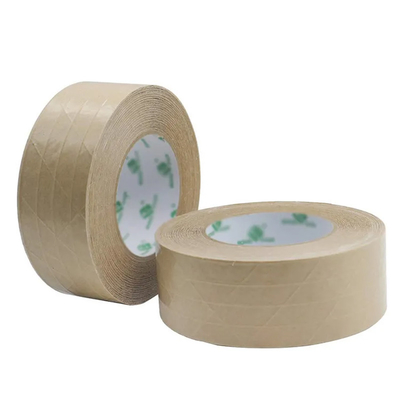 Kendinden Yapışkanlı Kahverengi Kağıt Ambalaj Bandı Fiberglas Takviyeli Flatback Kraft Ambalaj Bandı