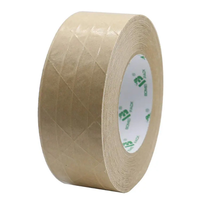 Kendinden Yapışkanlı Kahverengi Kağıt Ambalaj Bandı Fiberglas Takviyeli Flatback Kraft Ambalaj Bandı