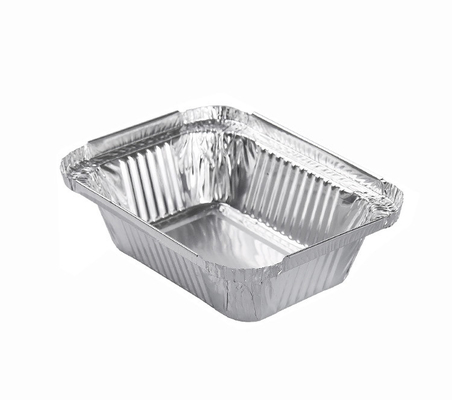 260ml Küçük Alüminyum Take Away Kapları Pişirme Tek Kullanımlık Alüminyum Folyo Gıda Tepsisi Kapaklı