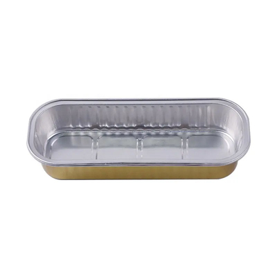 200ml Mini Loaf Alüminyum Paket Servis Kutusu Pişirme Büyük Folyo Kapları