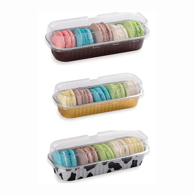 200ml Mini Loaf Alüminyum Paket Servis Kutusu Pişirme Büyük Folyo Kapları